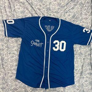 The Sandlot Benny 'The Jet' Rodriguez Baseball Jersey XL blue